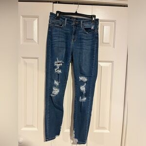 Judy Blue Women's Denim Skinny Fit Distressed Jeans Size 9